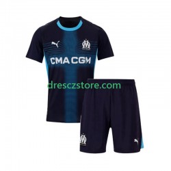 Olympique Marseille Venkovní Dres 2025-2026 Krátký rukáv Děti Fotbalové Dresy