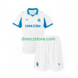 Olympique Marseille Domácí Dres 2025-2026 Krátký rukáv Děti Fotbalové Dresy