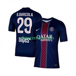 Paris Saint-Germain Bradley Barcola 29 Domácí Dres 2025-2026 Krátký rukáv Muže Fotbalové Dresy