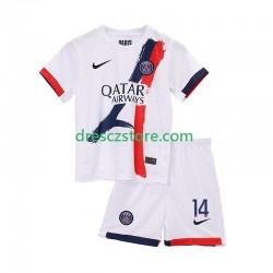 Paris Saint-Germain Desire Doue 14 Venkovní Dres 2025-2026 Krátký rukáv Děti Fotbalové Dresy