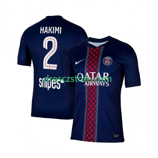 Paris Saint-Germain Hakimi 2 Domácí Dres 2025-2026 Krátký rukáv Muže Fotbalové Dresy