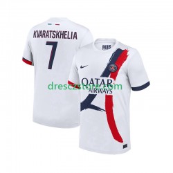 Paris Saint-Germain Khvicha Kvaratskhelia 7 Venkovní Dres 2025-2026 Krátký rukáv Muže Fotbalové Dresy
