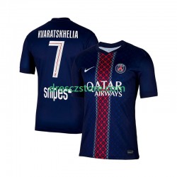 Paris Saint-Germain Khvicha Kvaratskhelia 7 Domácí Dres 2025-2026 Krátký rukáv Muže Fotbalové Dresy