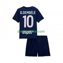 Paris Saint-Germain Ousmane Dembele 10 Domácí Dres 2025-2026 Krátký rukáv Děti Fotbalové Dresy