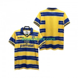 Parma Retro Domácí Dres 1998 1999 Krátký rukáv Muže Fotbalové Dresy