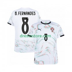 Portugalsko Bruno Fernandes 8 Venkovní Dres 2025-2026 Krátký rukáv Muže Fotbalové Dresy