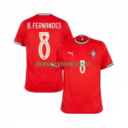Portugalsko Bruno Fernandes 8 Domácí Dres 2025-2026 Krátký rukáv Muže Fotbalové Dresy