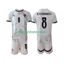 Portugalsko Bruno Fernandes 8 Venkovní Dres 2025-2026 Krátký rukáv Děti Fotbalové Dresy