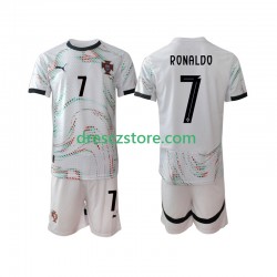 Portugalsko Cristiano Ronaldo 7 Venkovní Dres 2025 Krátký rukáv Děti Fotbalové Dresy