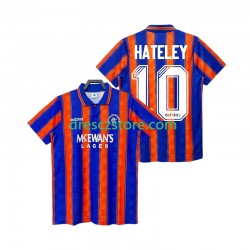 Rangers HATELEY 10 1993 Retro Venkovní Dres 1994 Krátký rukáv Muže Fotbalové Dresy
