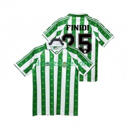 Real Betis FINIDI 25 1996 1997 Retro Domácí Dres Krátký rukáv Muže Fotbalové Dresy