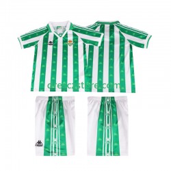 Real Betis 1996 1997 Retro Domácí Dres Krátký rukáv Děti Fotbalové Dresy