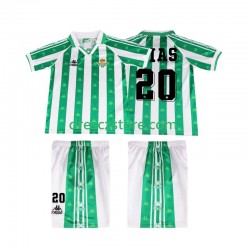 Real Betis Tomas Olias 20 1996 1997 Retro Domácí Dres Krátký rukáv Děti Fotbalové Dresy