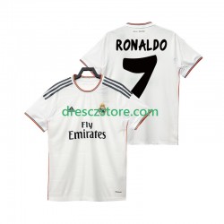 Real Madrid Cristiano Ronaldo 7 2013 2014 Retro Domácí Dres Krátký rukáv Muže Fotbalové Dresy