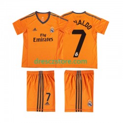 Real Madrid Cristiano Ronaldo 7 2013 2014 Retro Alternativní Dres Krátký rukáv Děti Fotbalové Dresy