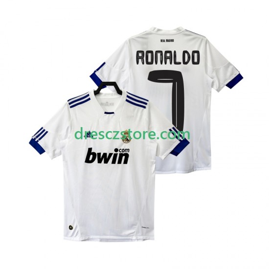Real Madrid Cristiano Ronaldo 7 Retro Domácí Dres 2011 2010 Krátký rukáv Muže Fotbalové Dresy