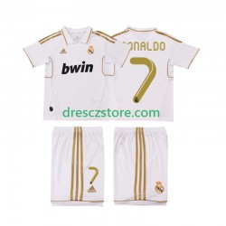 Real Madrid Cristiano Ronaldo 7 2012 Retro Domácí Dres 2011 Krátký rukáv Děti Fotbalové Dresy
