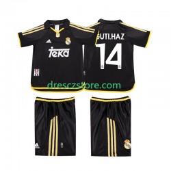 Real Madrid GUTI.HAZ 14 2001 Retro Venkovní Dres 1999 Krátký rukáv Děti Fotbalové Dresy