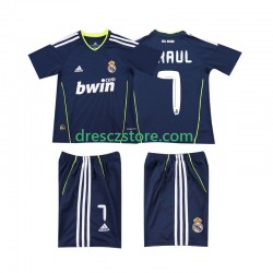 Real Madrid PAUL 7 Retro Venkovní Dres 2011 2010 Krátký rukáv Děti Fotbalové Dresy