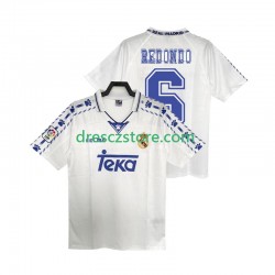 Real Madrid REDONDO 6 1996 1997 Retro Domácí Dres Krátký rukáv Muže Fotbalové Dresy