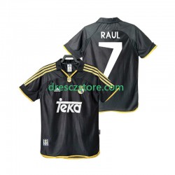 Real Madrid Raul 7 2001 Retro Venkovní Dres 1999 Krátký rukáv Muže Fotbalové Dresy