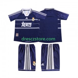 Real Madrid Retro Venkovní Dres 1998 1999 Krátký rukáv Děti Fotbalové Dresy