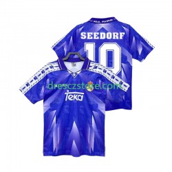 Real Madrid SEEDORF 10 1996 1997 Retro Venkovní Dres Krátký rukáv Muže Fotbalové Dresy
