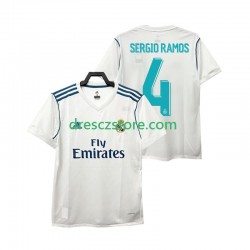 Real Madrid SERGIO RAMOS 4 2017 2018 Retro Domácí Dres Krátký rukáv Muže Fotbalové Dresy