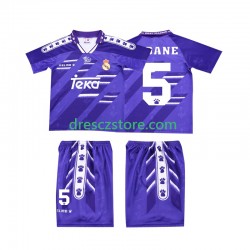 Real Madrid ZIDANE 5 1996 Retro Venkovní Dres 1994 Krátký rukáv Děti Fotbalové Dresy