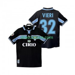 Lazio Řím VIERI 32 Retro Venkovní Dres 1998 1999 Krátký rukáv Muže Fotbalové Dresy
