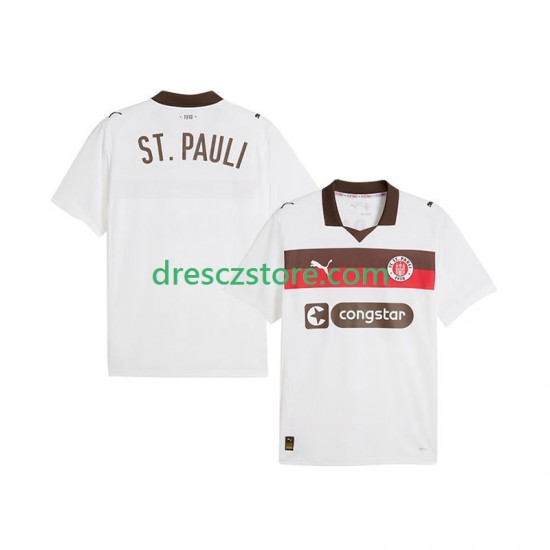 St. Pauli Venkovní Dres 2025-2026 Krátký rukáv Muže Fotbalové Dresy