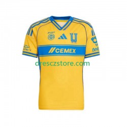 Tigres UANL Domácí Dres 2025-2026 Krátký rukáv Muže Fotbalové Dresy