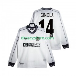 Tottenham Hotspur GINOLA 14 1997 Retro Domácí Dres 1999 Dlouhý rukáv Muže Fotbalové Dresy