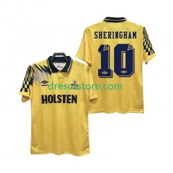 Tottenham Hotspur SHERINGHAM 10 1992 Retro Venkovní Dres 1994 Krátký rukáv Muže Fotbalové Dresy