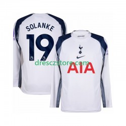 Tottenham Hotspur Solanke 19 Domácí Dres 2025-2026 Dlouhý rukáv Muže Fotbalové Dresy