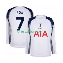 Tottenham Hotspur Son Heung-Min 7 Domácí Dres 2025-2026 Dlouhý rukáv Muže Fotbalové Dresy