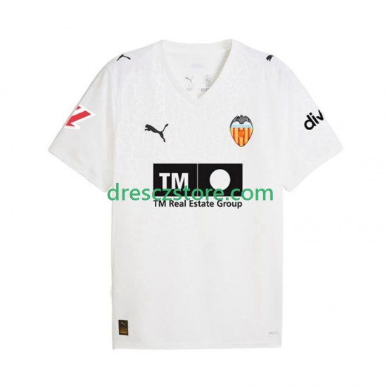 Valencia CF Domácí Dres 2025-2026 Krátký rukáv Muže Fotbalové Dresy