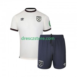 West Ham United Venkovní Dres 2025-2026 Krátký rukáv Děti Fotbalové Dresy
