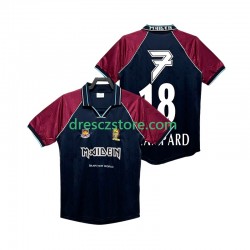 West Ham United LAMPARD 18 Iron Maiden Retro Domácí Dres 1999 Krátký rukáv Muže Fotbalové Dresy