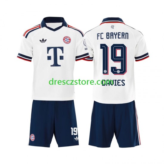 FC Bayern Mnichov Alphonso Davies 19 Venkovní Dres 2026-2027 Krátký rukáv Děti Fotbalové Dresy