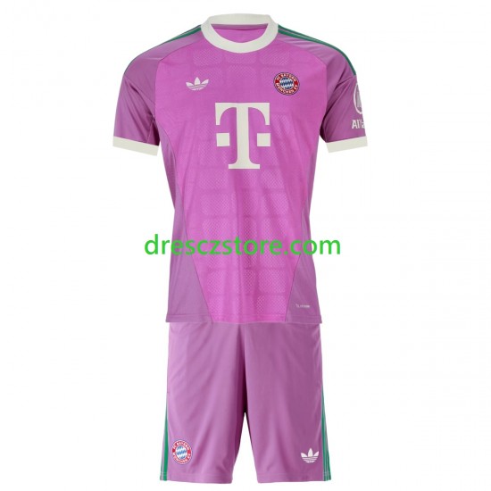 FC Bayern Mnichov Brankářské Alternativní Dres 2026-2027 Krátký rukáv Děti Fotbalové Dresy