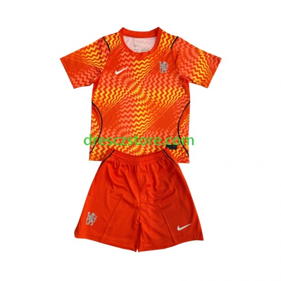 Chelsea Brankářské Venkovní Dres 2026-2027 Krátký rukáv Děti Fotbalové Dresy