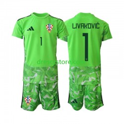 Chorvatsko Dominik Livakovic 25 Brankářské Domácí Dres 2026-2027 Krátký rukáv Děti Fotbalové Dresy