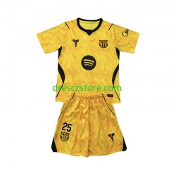 FC Barcelona Dominik Livakovic 25 Brankářské Čtvrtý Dres 2026-2027 Krátký rukáv Děti Fotbalové Dresy
