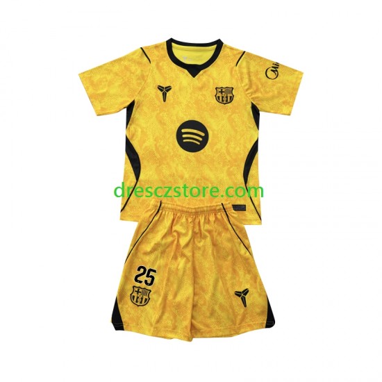 FC Barcelona Dominik Livakovic 25 Brankářské Čtvrtý Dres 2026-2027 Krátký rukáv Děti Fotbalové Dresy
