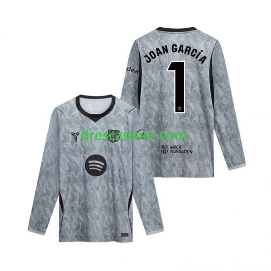 FC Barcelona Joan Garcia 1 Brankářské Venkovní Dres 2026-2027 Dlouhý rukáv Muže Fotbalové Dresy