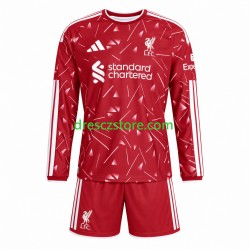 Liverpool Domácí Dres 2026-2027 Dlouhý rukáv Děti Fotbalové Dresy