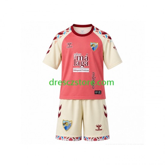 Málaga CF Venkovní Dres 2026-2027 Krátký rukáv Děti Fotbalové Dresy