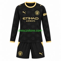 Manchester City Venkovní Dres 2026-2027 Dlouhý rukáv Děti Fotbalové Dresy