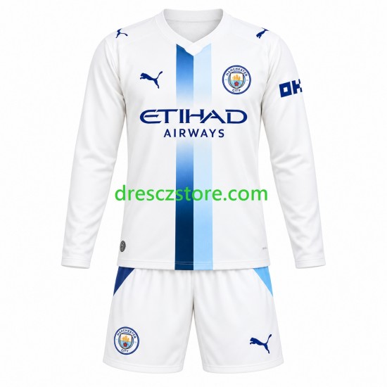 Manchester City Alternativní Dres 2026-2027 Dlouhý rukáv Děti Fotbalové Dresy